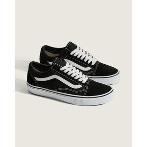 Women's Size 6.5 Vans Canvas and Suede Old Skool Sneakers Black